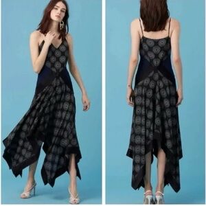 Diane Von Furstenberg Black Asymmetrical Dress